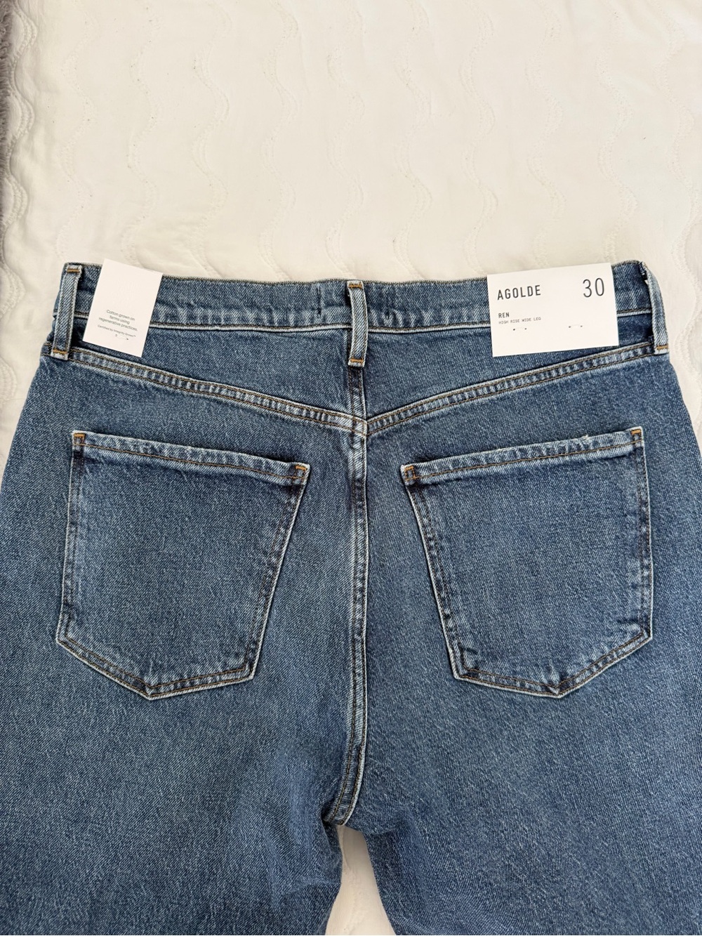 AGOLDE Ren High Rise Wide Leg Jeans - Picture 6 of 8